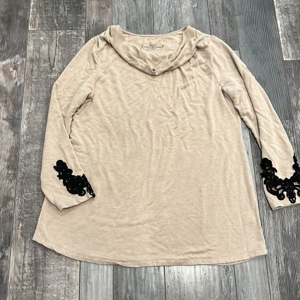 Soma Cowl Neck Loungewear Tunic Size XL